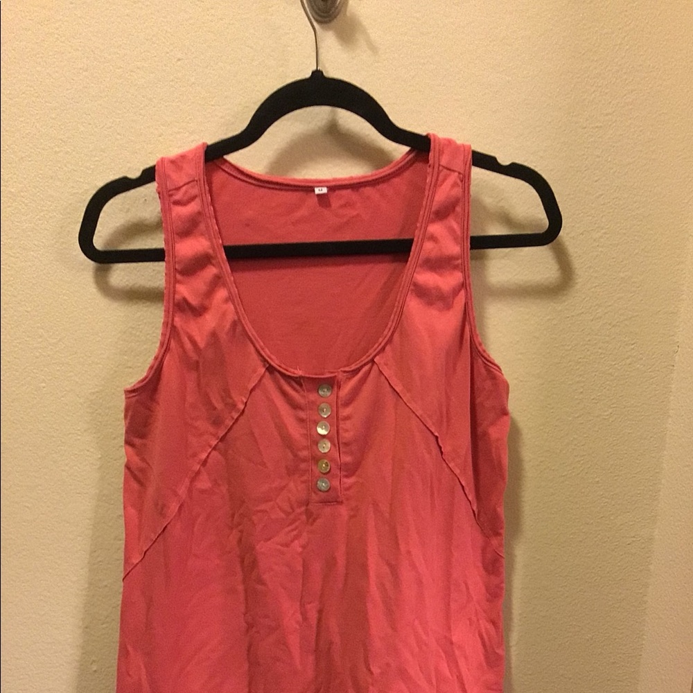 Coral tank top